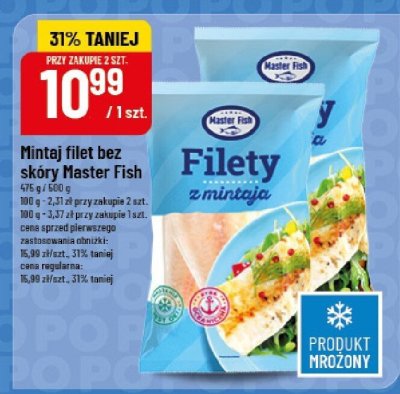 Mintaj filet bez skóry Master Fish promocja w POLOmarket