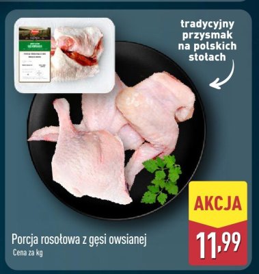 Porcja rosołowa z gęsi owsianej promocja w Aldi