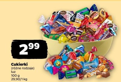 Cukierki (różne rodzaje) promocja w Netto