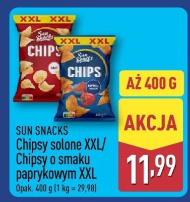 Chipsy solone XXL promocja w Aldi