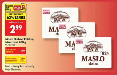 Masło ekstra promocja w Biedronka