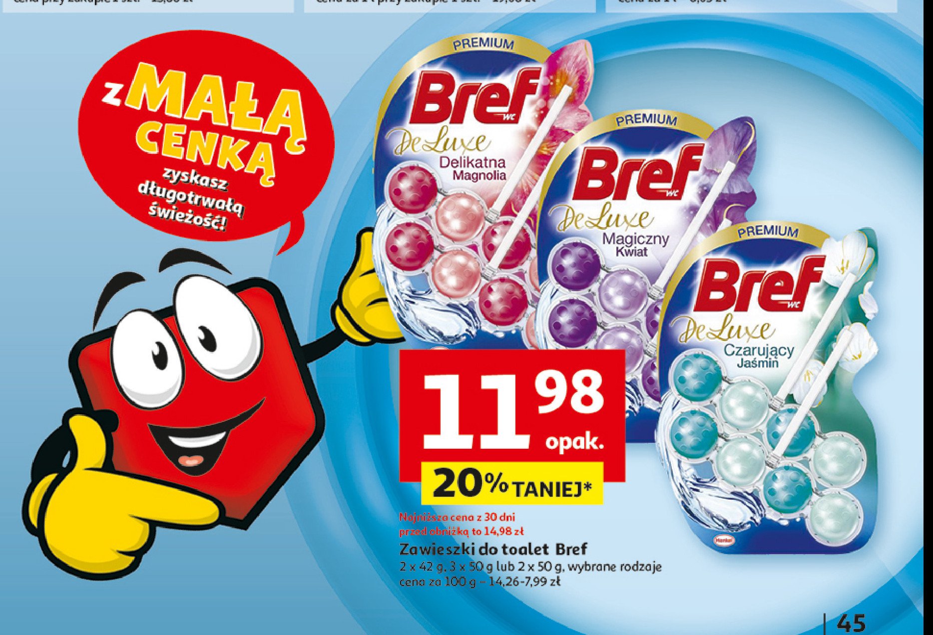 Zawieszka do wc czarujący jaśmin Bref deluxe promocja