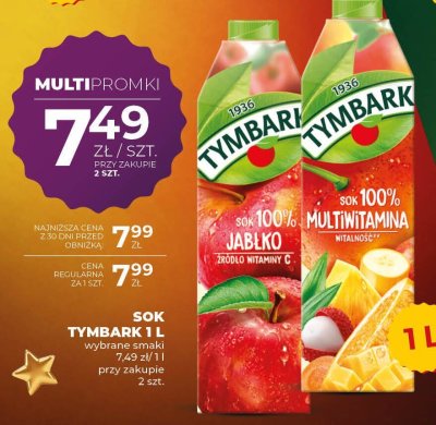 Sok Tymbark Multwitamina 1L promocja w Duży Ben