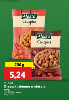Orzechy ziemne w cie艣cie wasabi Alesto promocja