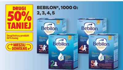 Mleko modyfikowane Bebilon, 1000 g: 2, 3, 4, 5 promocja w Biedronka