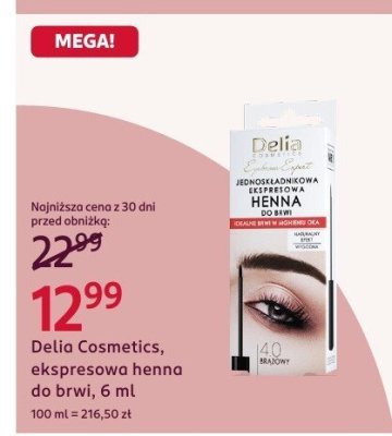 Ekspresowa henna do brwi, 6 ml promocja w Rossmann
