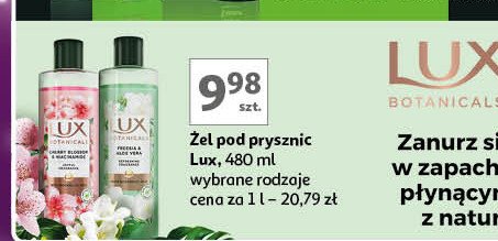 Żel pod prysznic cherry blossom Lux botanicals promocja w Auchan