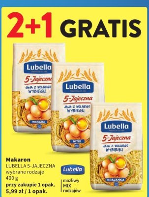 Makaron Lubella 5-Jajeczna promocja w Intermarche