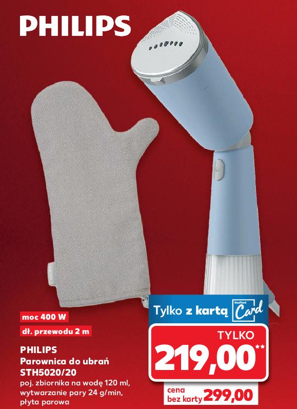 Parownica do ubrań sth 5020/20 Philips promocja w Kaufland