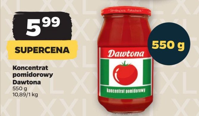 Koncentrat pomidorowy Dawtona promocja