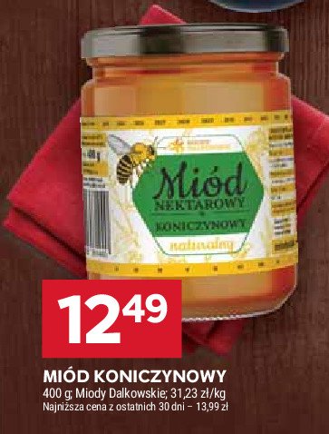 Miód koniczynkowy Miody dalkowskie promocja w Stokrotka