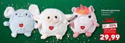 Zabawka pluszowa z diodami LED i dźwiękiem, różne rodzaje promocja w Kaufland