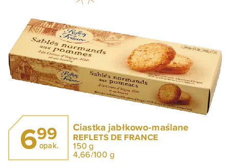 Kruche ciastka ma艣lane z creme fraiche z isigny i jab艂kiem Reflets de france promocja