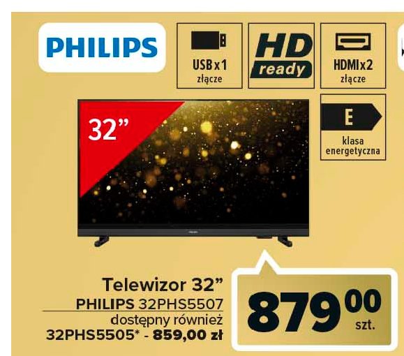 Telewizor 32" 32phs5505 Philips promocja