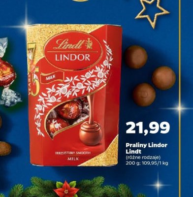 Praliny Lindor, różne rodzaje promocja w Netto