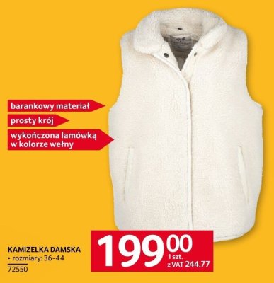 Kamizelka damska promocja w Selgros