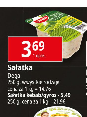 Sałatka a'la gyros Dega promocja