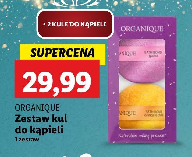 Zestaw kul do kąpieli owocowa kąpiel Organique promocja