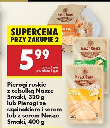 Pierogi z serem Nasze smaki promocja w Biedronka