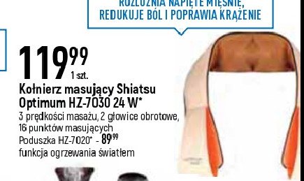 Poduszka masuj膮ca hz-7020 Optimum promocja