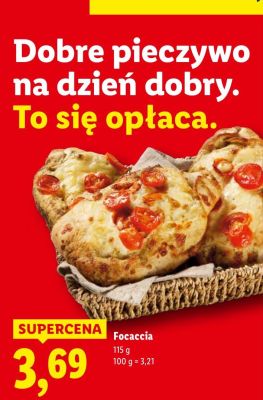 Focaccia promocja w Lidl