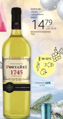 Wino białe PORTA REI 750 ML promocja w Selgros