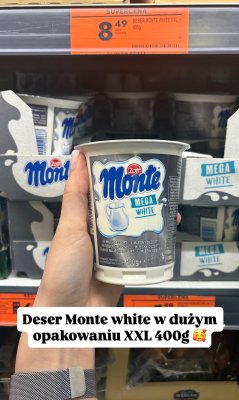 Deser Monte Mega White XXL promocja w Biedronka