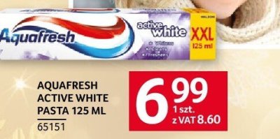 Pasta do zębów Aquafresh Active White 125ml promocja w Selgros