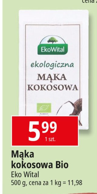 Mąka kokosowa bio Ekowital promocja w Leclerc