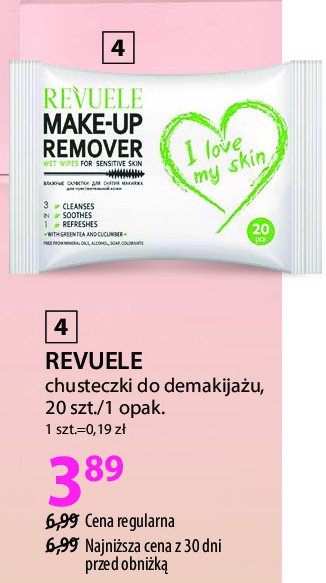 Chusteczki do demakijażu zielona herbata i ogórek promocja
