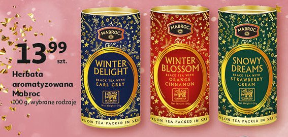Herbata snowy dreams MABROC promocja