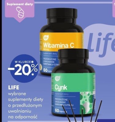 Wybrane suplementy diety Life o przedłużonym uwalnianiu na odporność promocja w Super-Pharm