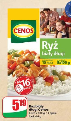 Ryż biały promocja w Dino