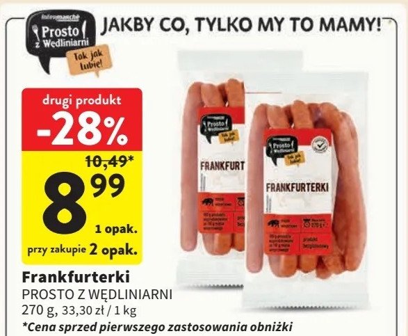 Frankfurterki Prosto z wędliniarni promocja