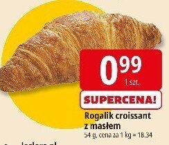 Rogalik croissant z masłem promocja w Leclerc