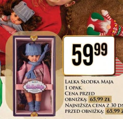 Lalka Słodka Maja 1 opak. Cena przed obniżką: 65,99 zł promocja w Dino