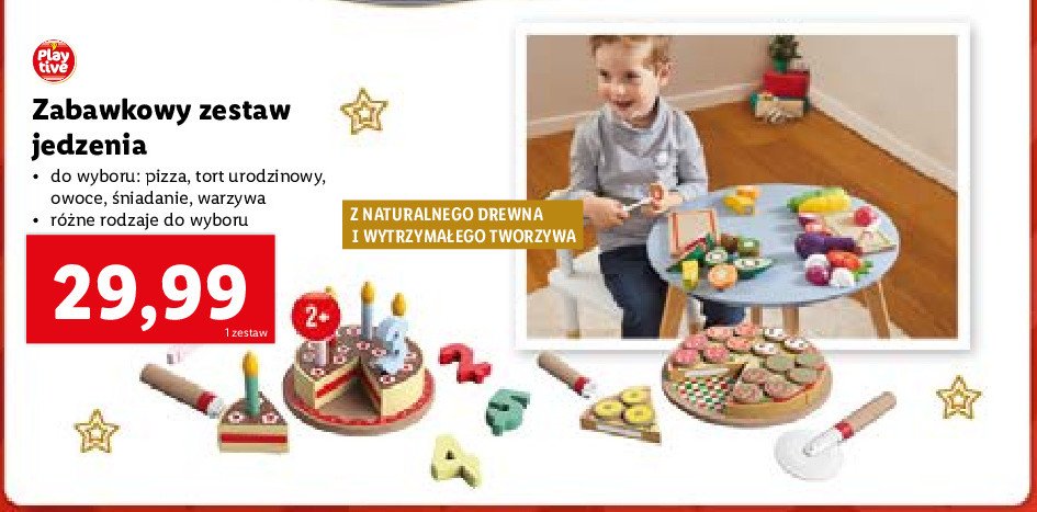 Drewniana zabawka - śniadanie Play tive promocja