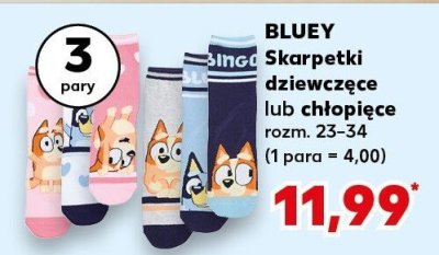 Skarpetki dziewczęce lub chłopięce promocja w Kaufland