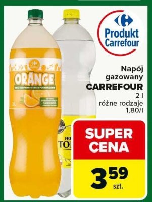 Napój gazowany Carrefour 2 l różne rodzaje promocja w Carrefour