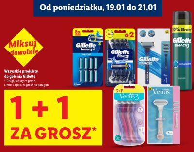 Produkty do golenia Gillette promocja w Lidl