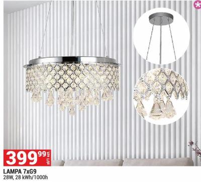 Lampa 7xG9 28W, 28 kWh/1000h promocja w Merkury Market