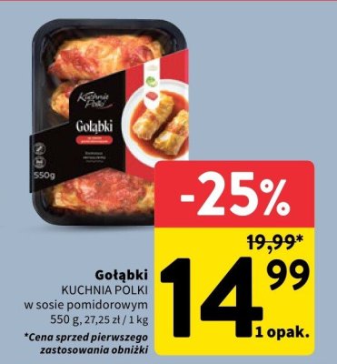 Gołąbki KUCHNIA POLKI w sosie pomidorowym promocja w Intermarche