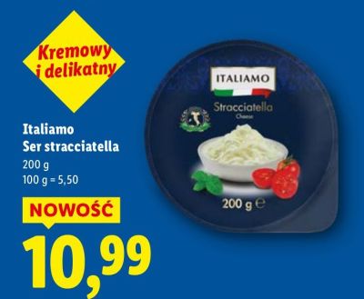 Ser stracciatella promocja w Lidl