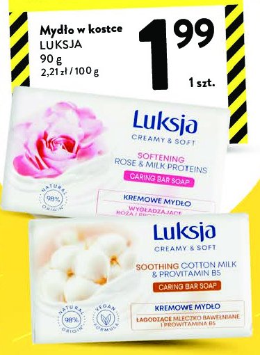 Mydło rose & milk proteins Luksja creamy promocja