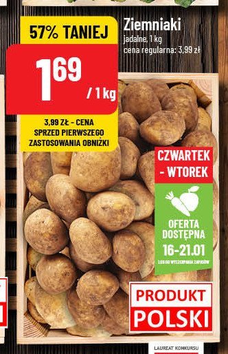 Ziemniaki polskie promocja w POLOmarket