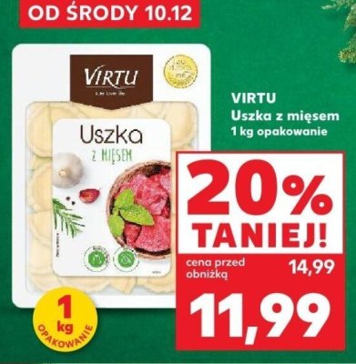 Uszka z mięsem 1 kg promocja w Kaufland