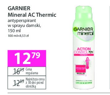 Dezodorant thermic Garnier mineral action control 72h promocja