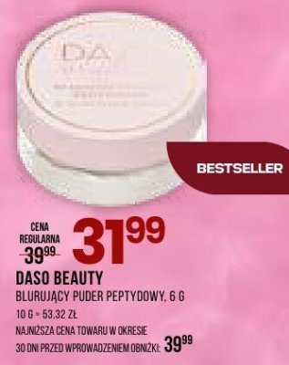 Puder błuujący peptydowy Daso Beauty promocja w Drogerie Natura