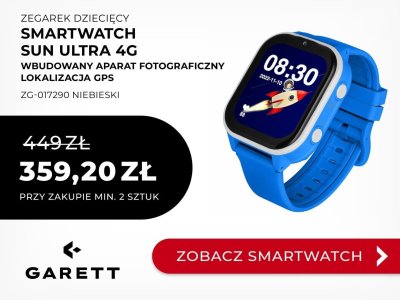 Smartwatch zegarek dziecięcy Sun Ultra 4G niebieski ZG-017290 promocja w Briju