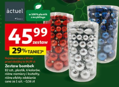 Zestaw bombek actuel promocja w Auchan